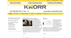 Desktop Screenshot of knorr-sicherheit.de